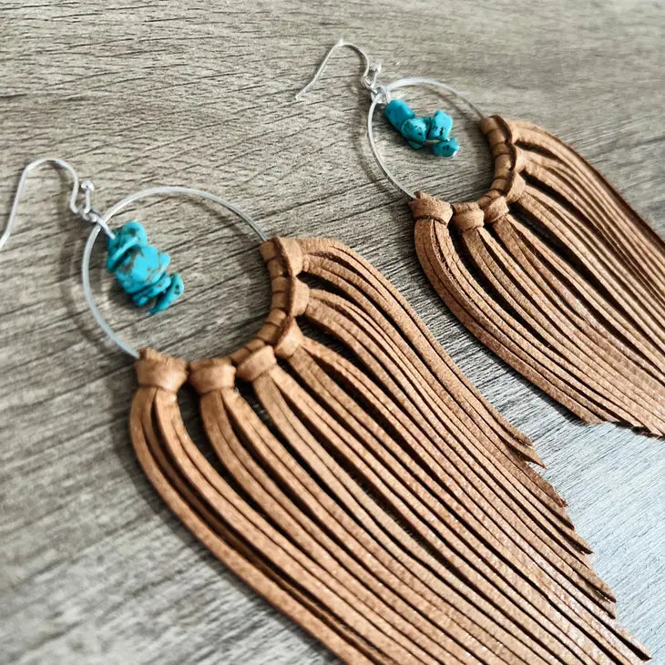 Avon Fringe Hoop Earrings