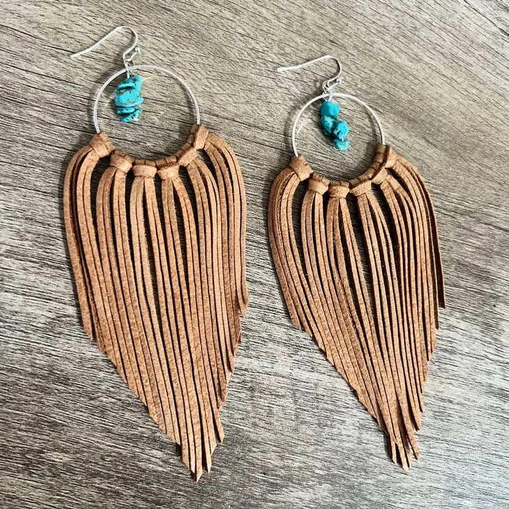 Avon Fringe Hoop Earrings