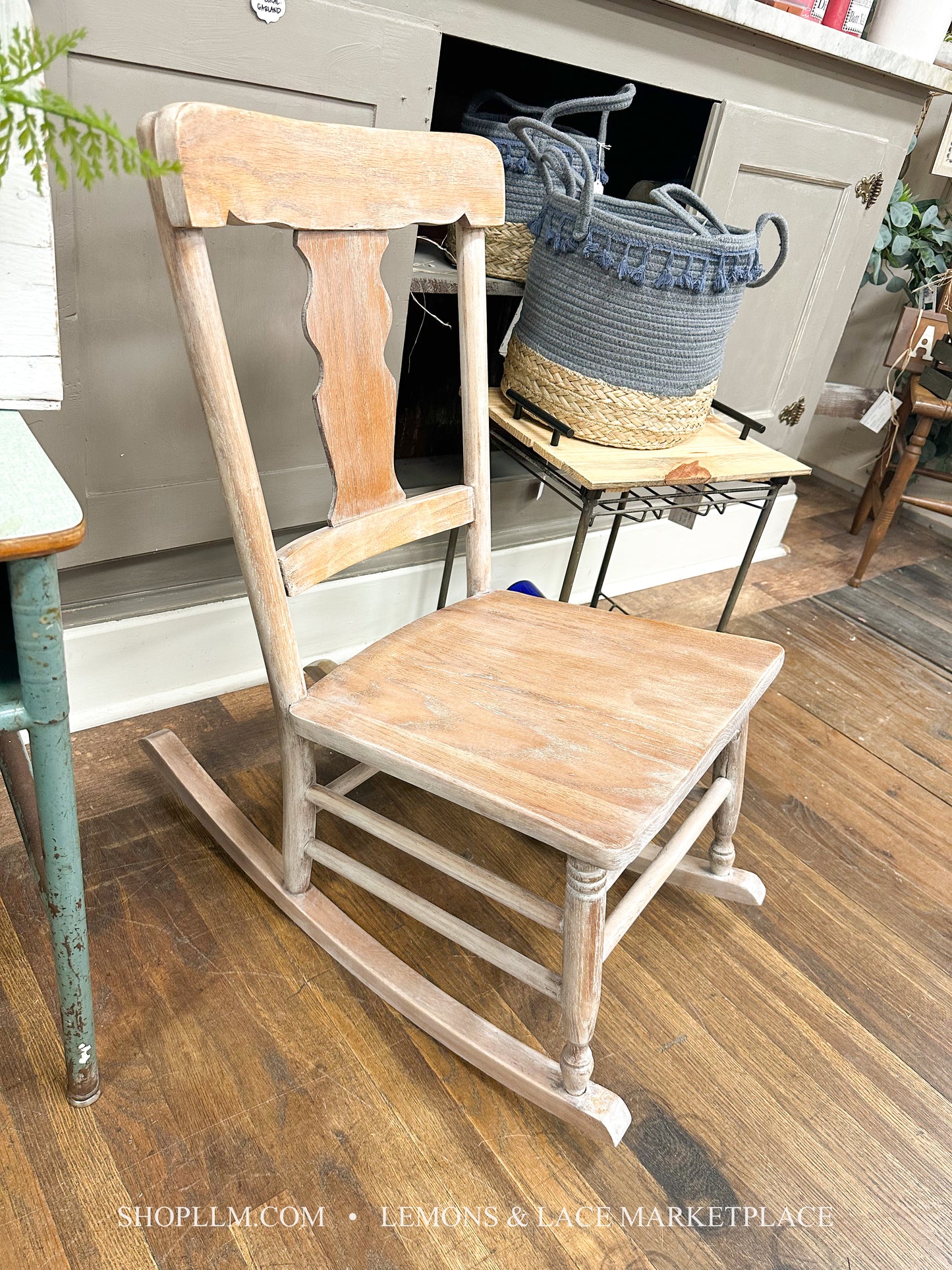 White Washed Oak Childs Chair