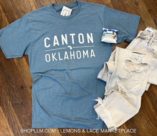 Canton Oklahoma Unisex Tee Denim