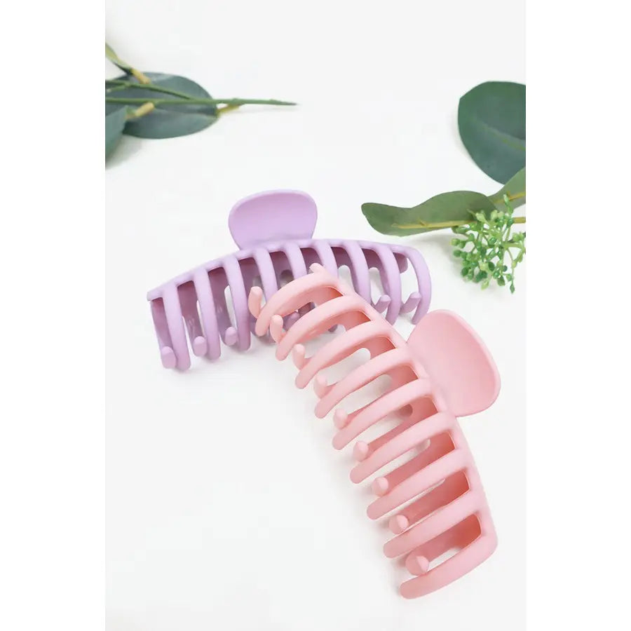 Large Matte Round Hair Claw