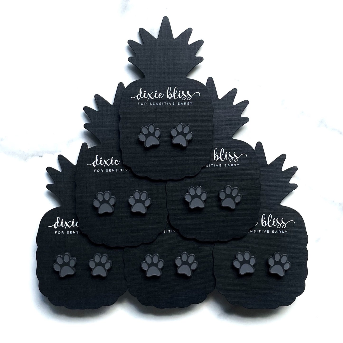 Paws Stud Earrings - For Sensitive Ears