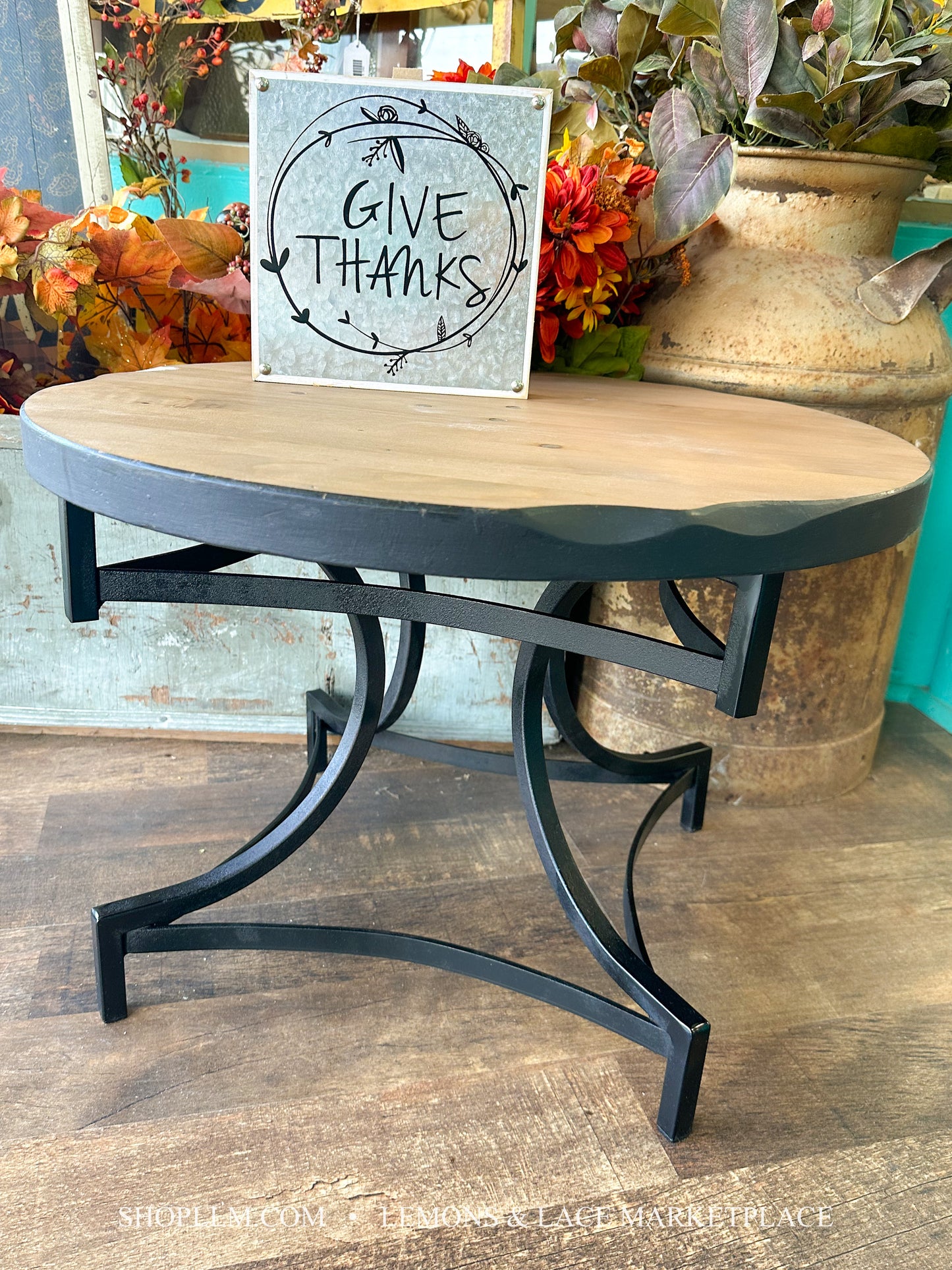 Black Wood/Metal Table