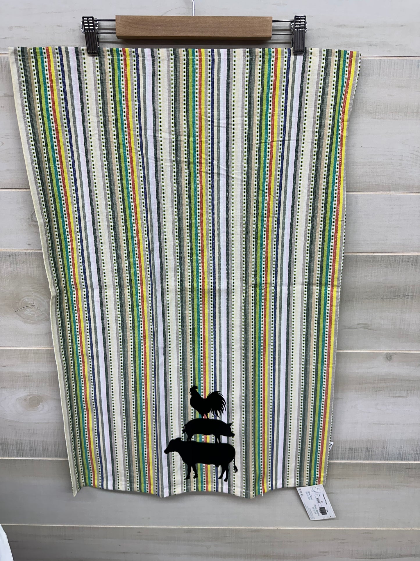 Striped Farm Tea Towel