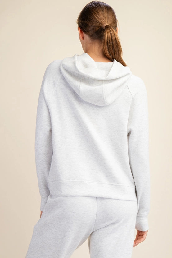 Light Heather Classy Quarter Zip Hoodie