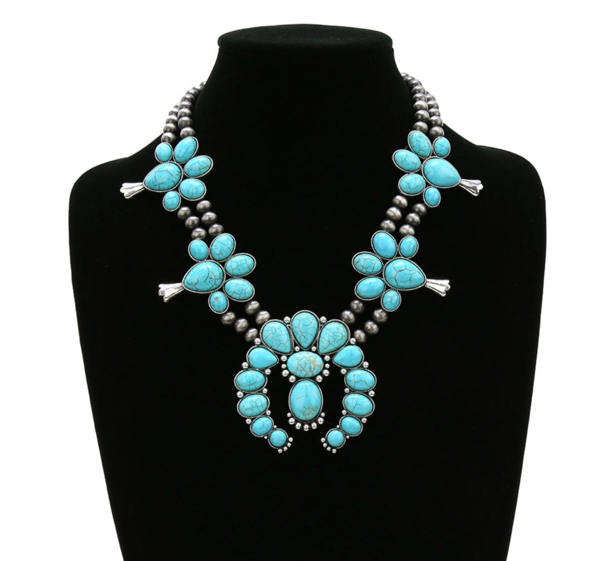 Chunky Squash Blossom Necklace