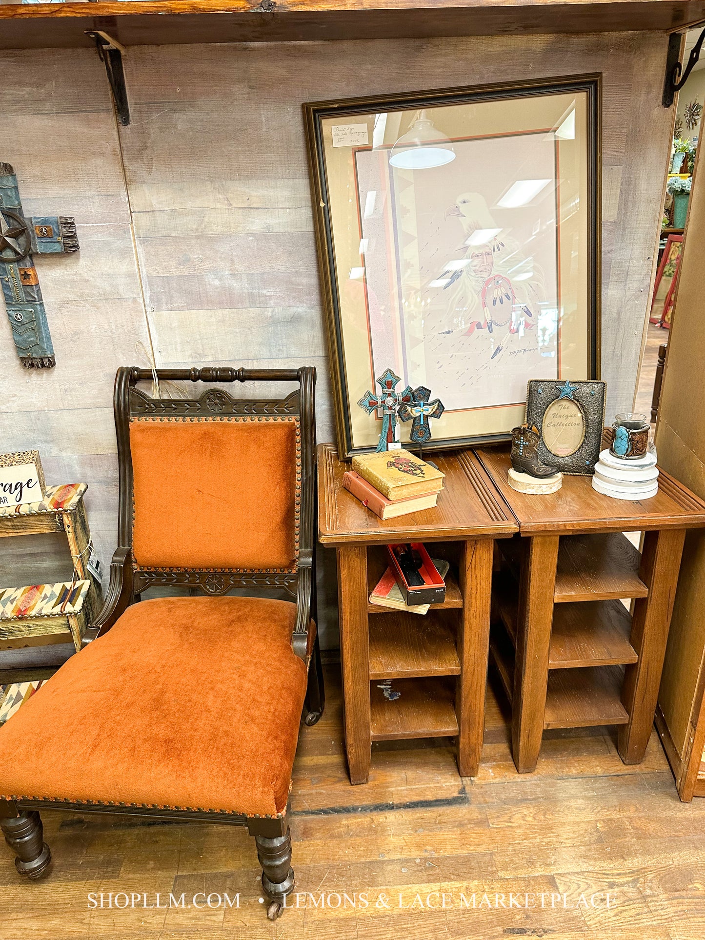 Broyhill Distr. Side Table-3 Shelves