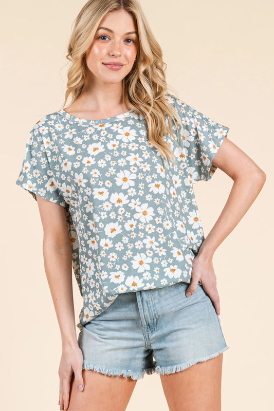 Daisy Delight Relaxed Fit Tee