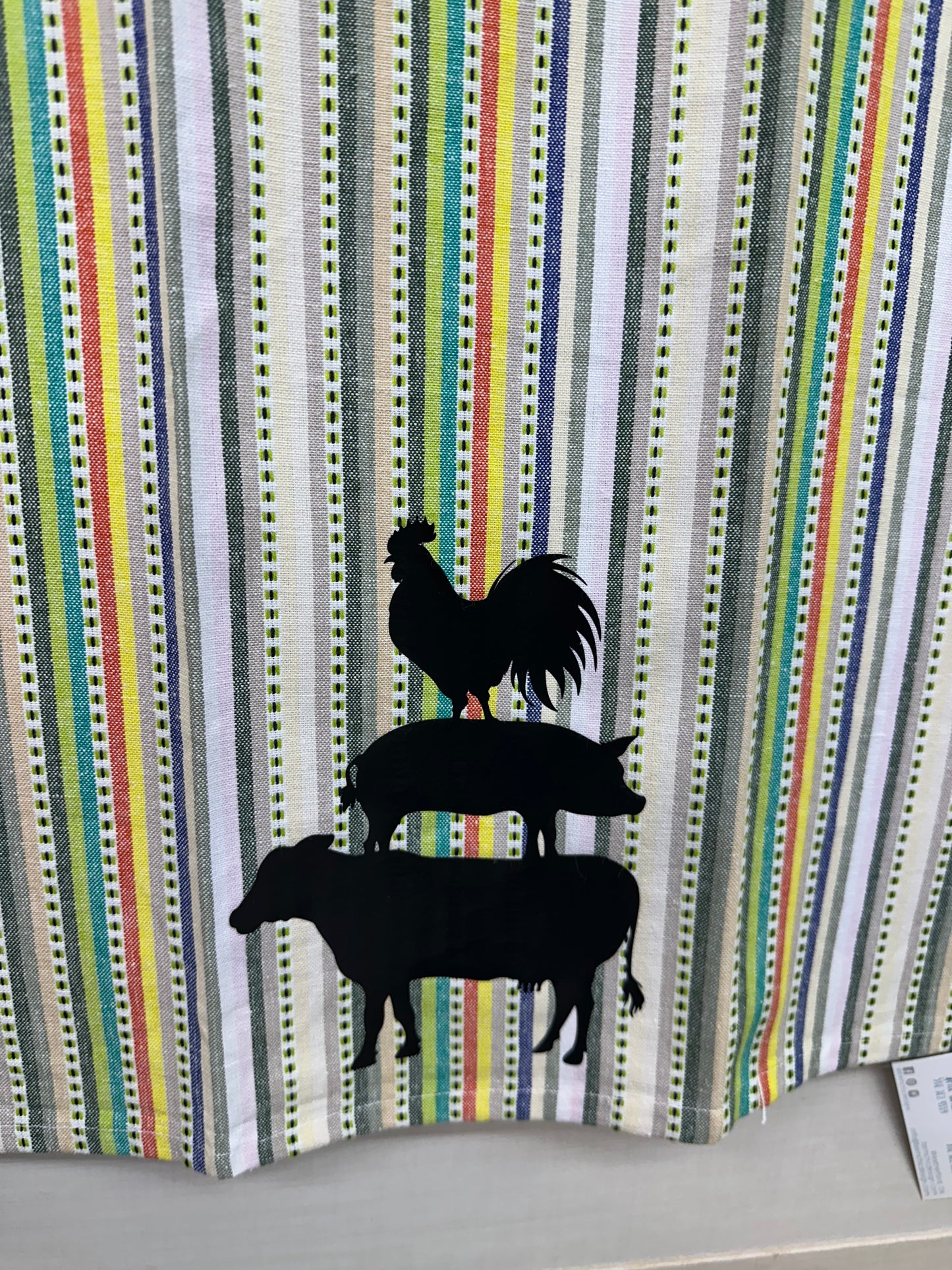Striped Farm Tea Towel