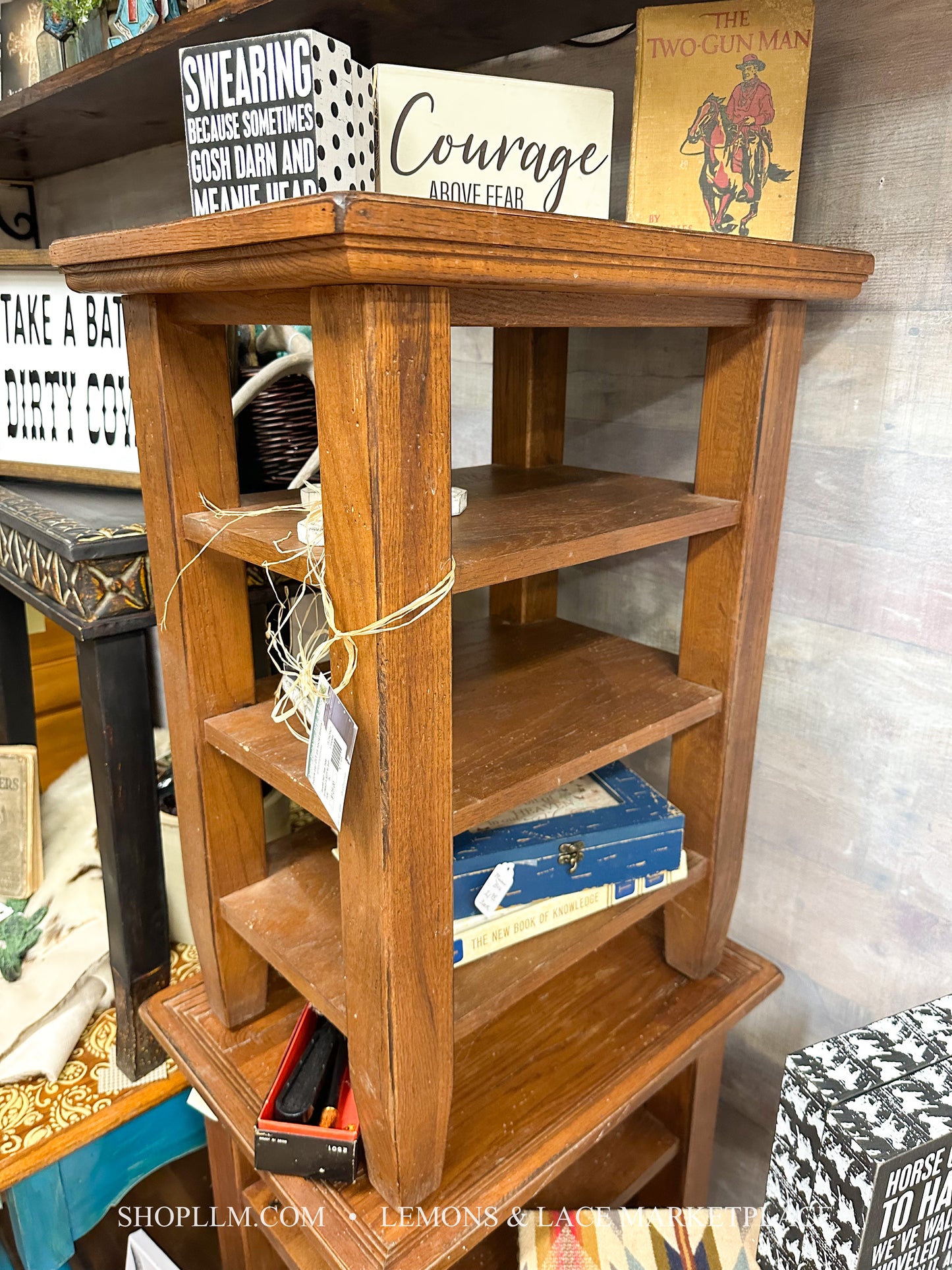Broyhill Distr. Side Table-3 Shelves