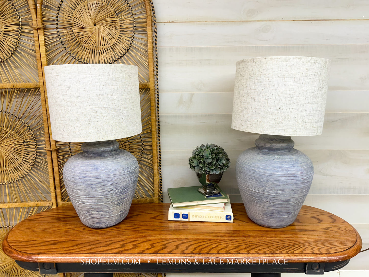 Stonewashed Lamp- Handmade