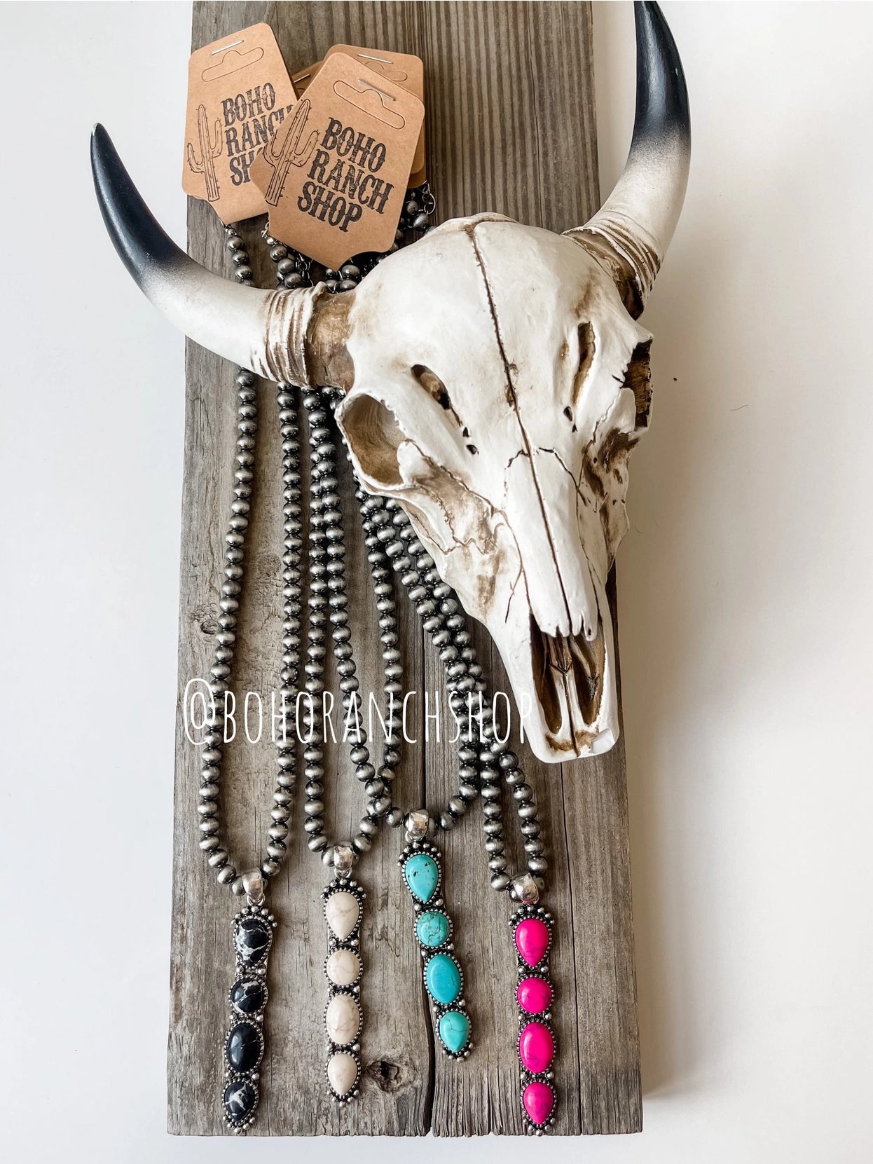 Navajo Style Pendant Necklace Semi Stone Necklace