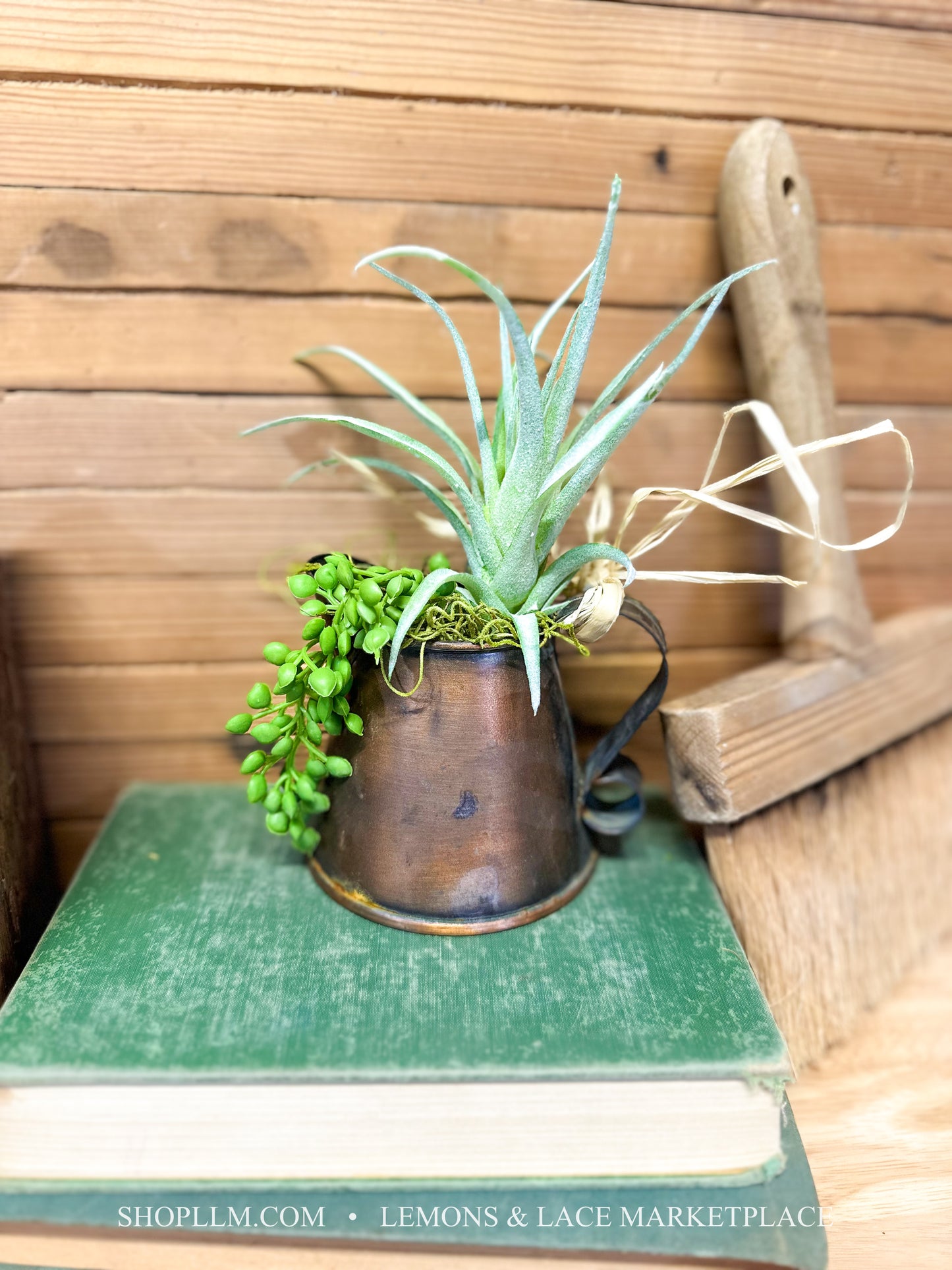 Copper Pitcher Succulent Floral