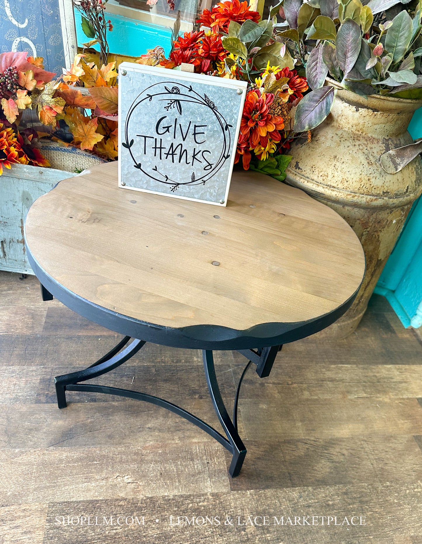 Black Wood/Metal Table