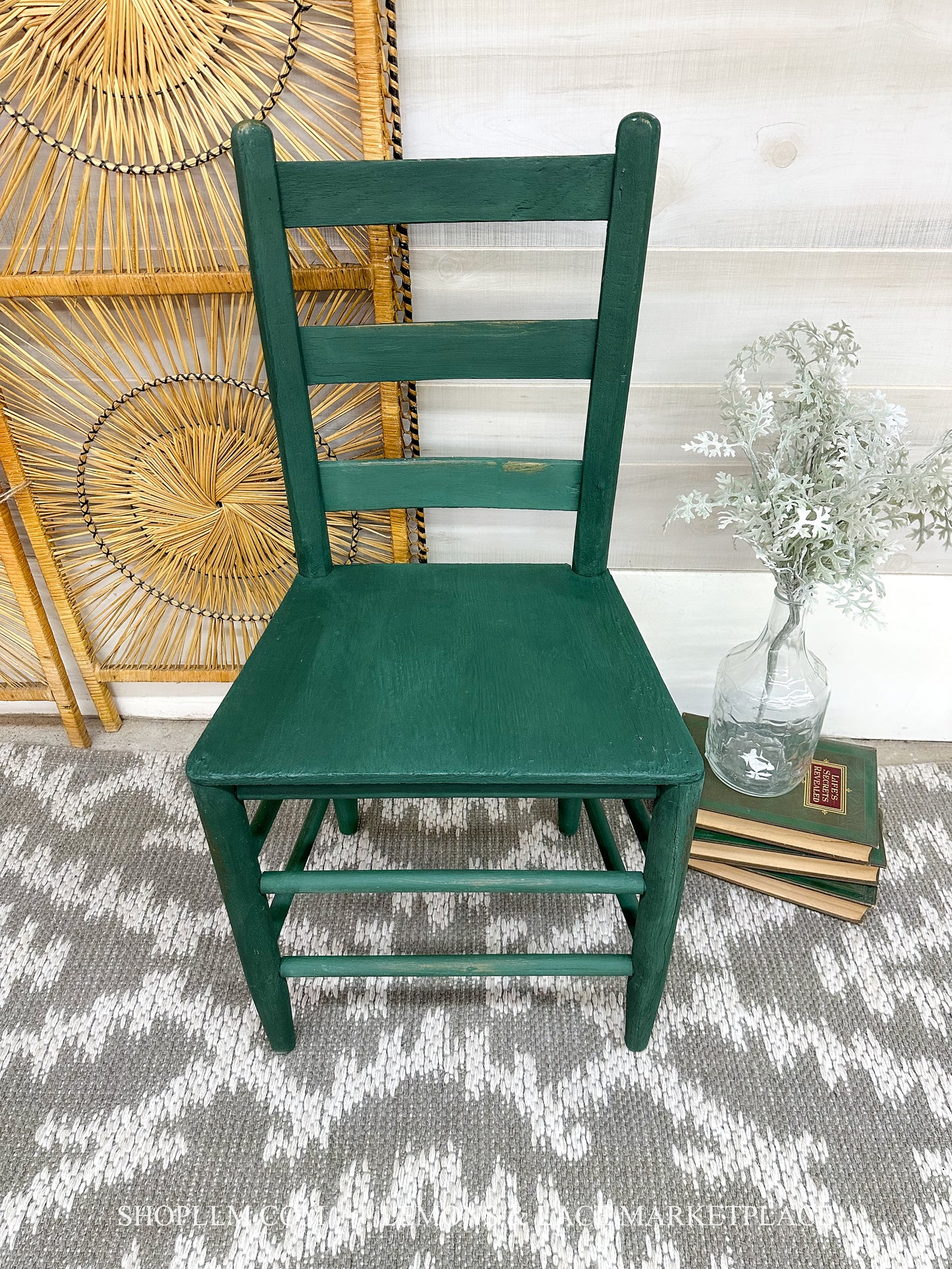 Amsterdam Green Wood Chair