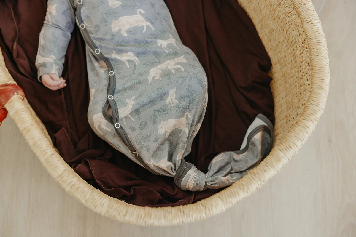 Timber Newborn Knotted Gown