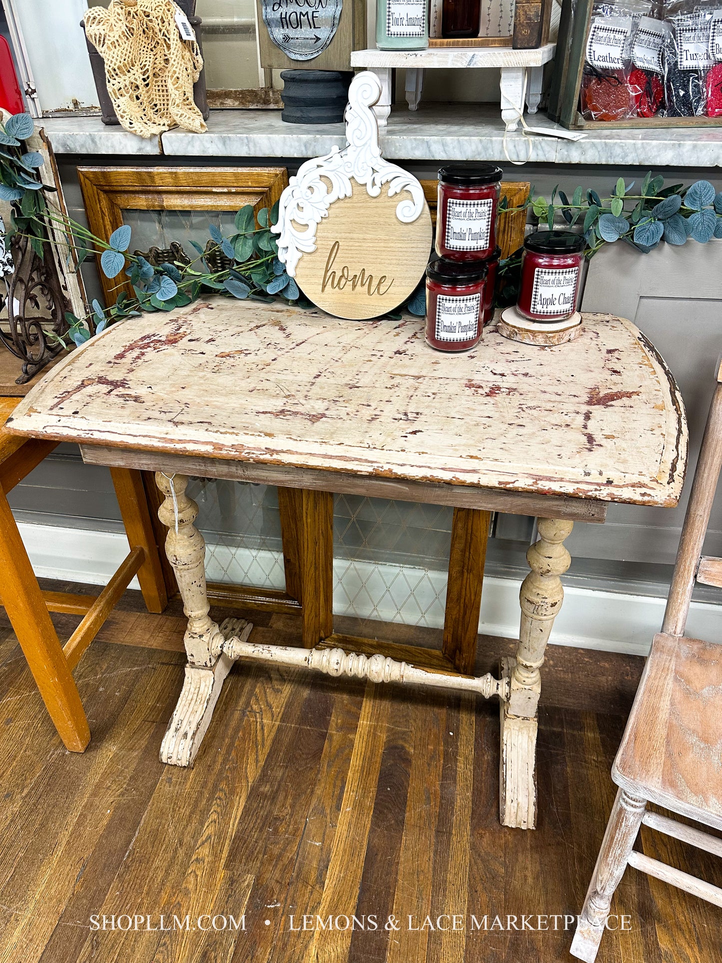Chippy Ornate Accent Entry Table