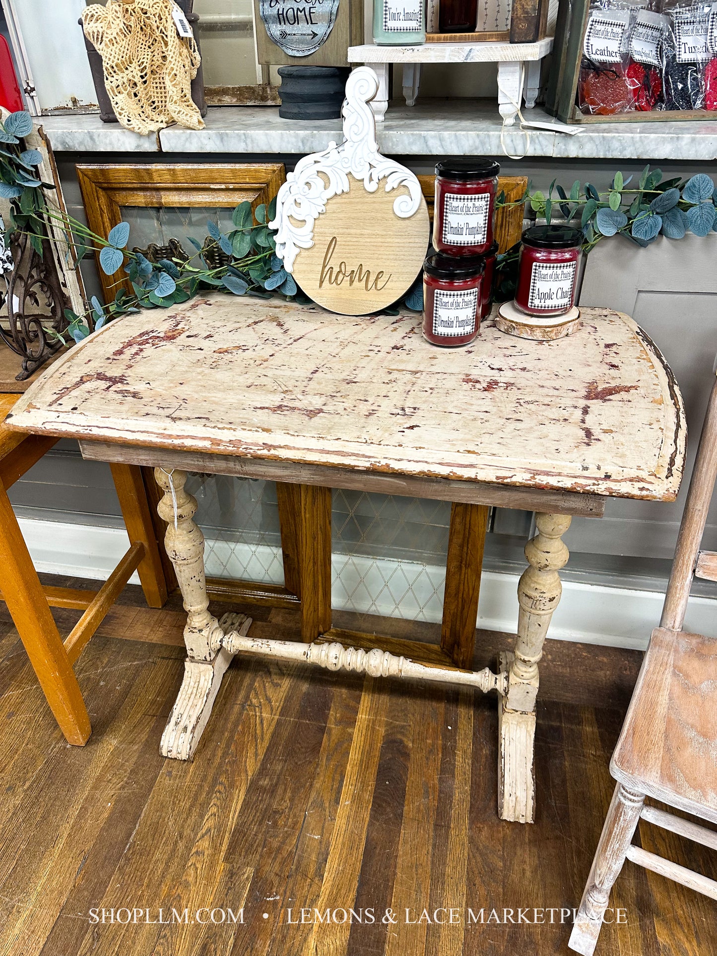 Chippy Ornate Accent Entry Table