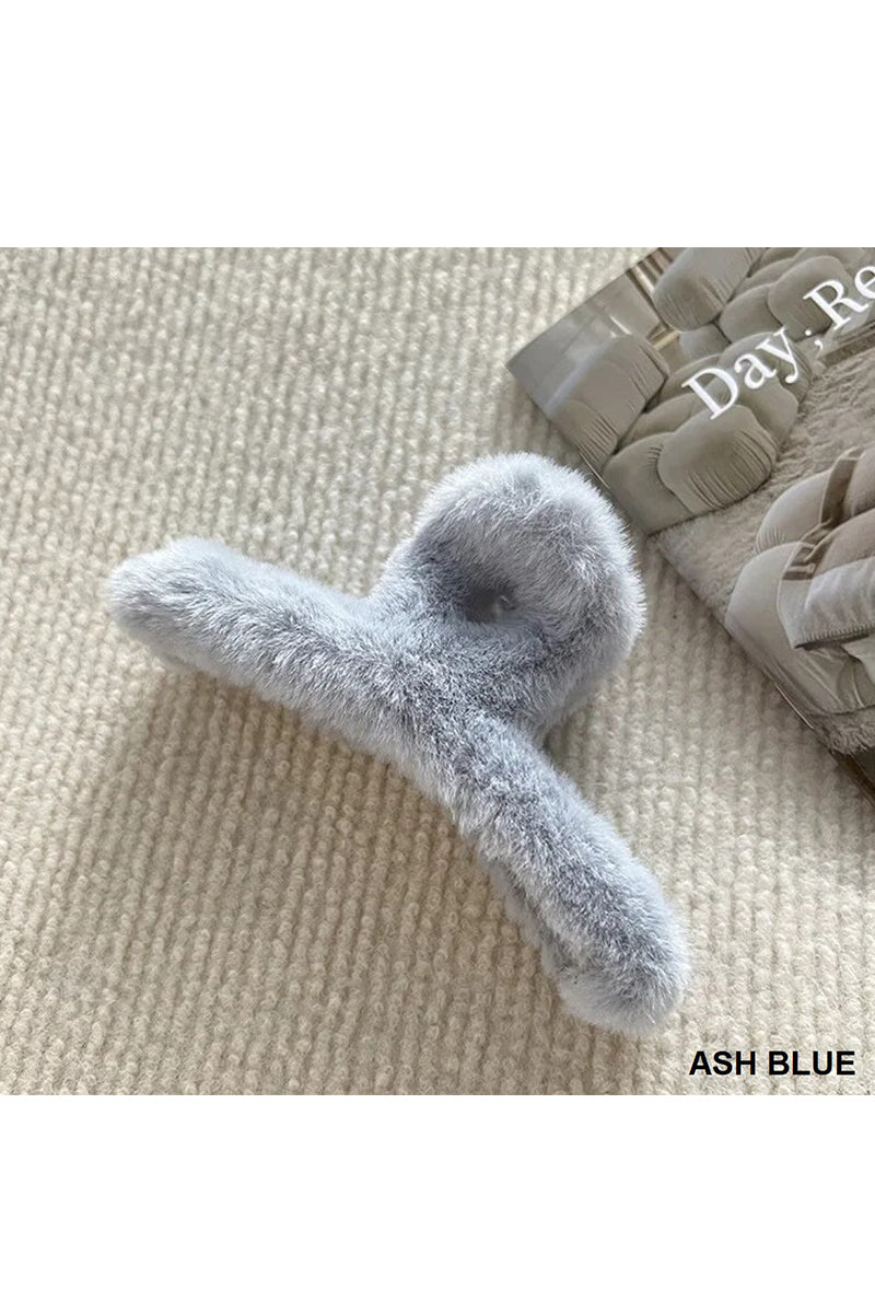 Faux Fur Hair Claw 5.25"