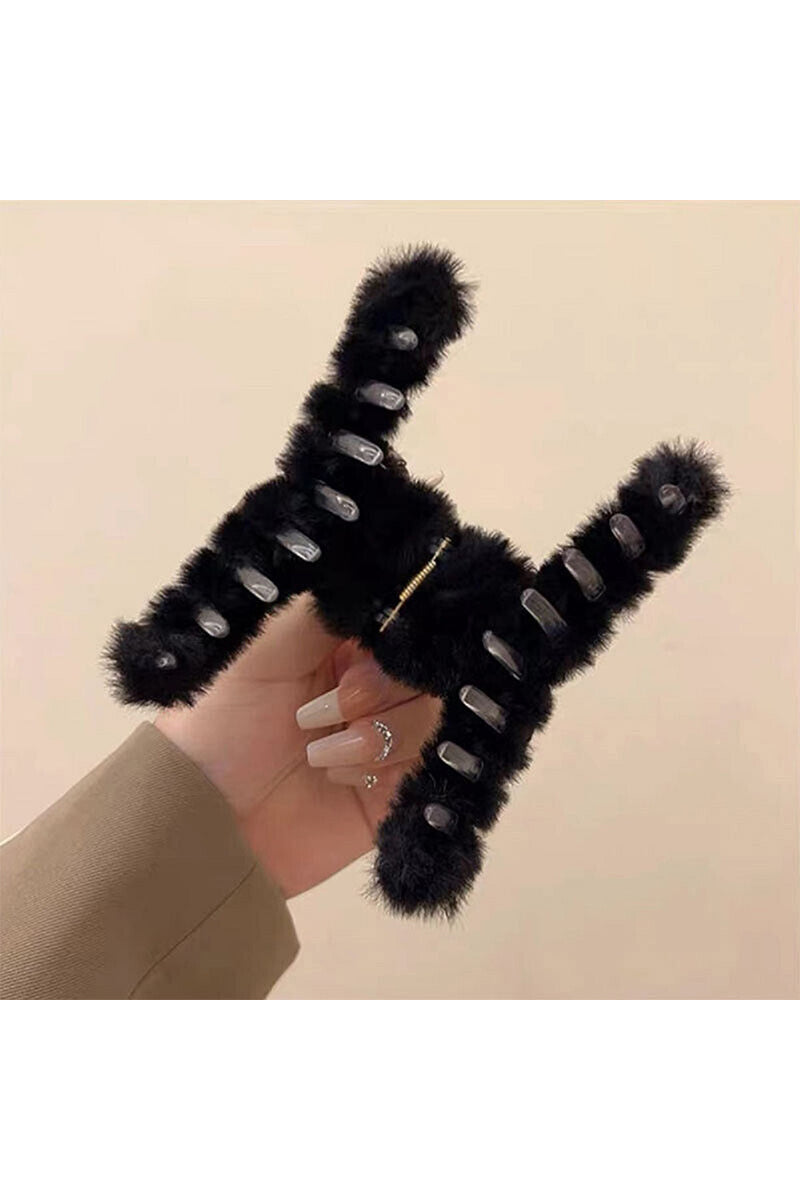 Faux Fur Hair Claw 5.25"
