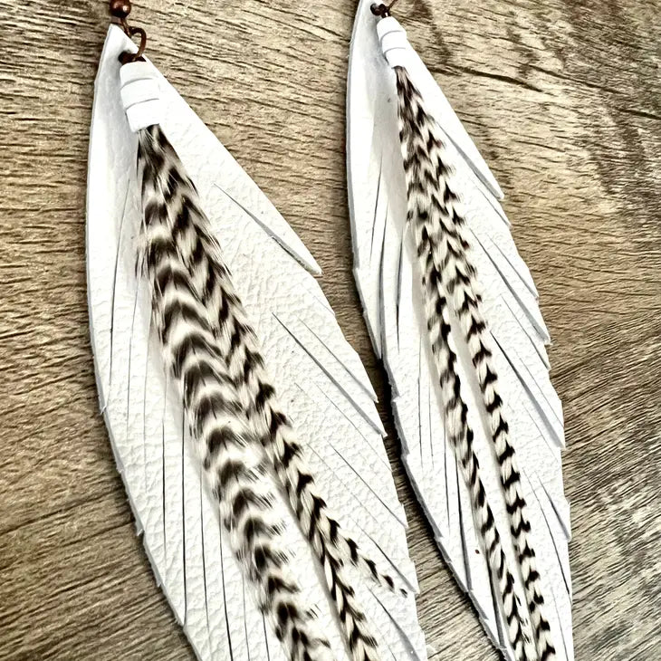Clancy Feather Earrings