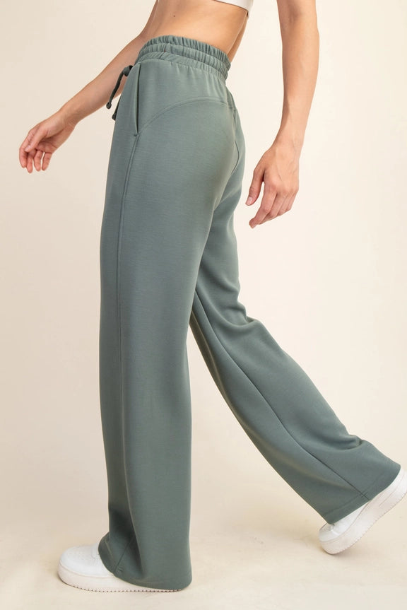 Light Heather Classy Straight Leg Pants