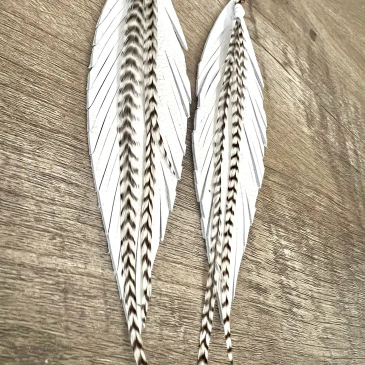 Clancy Feather Earrings
