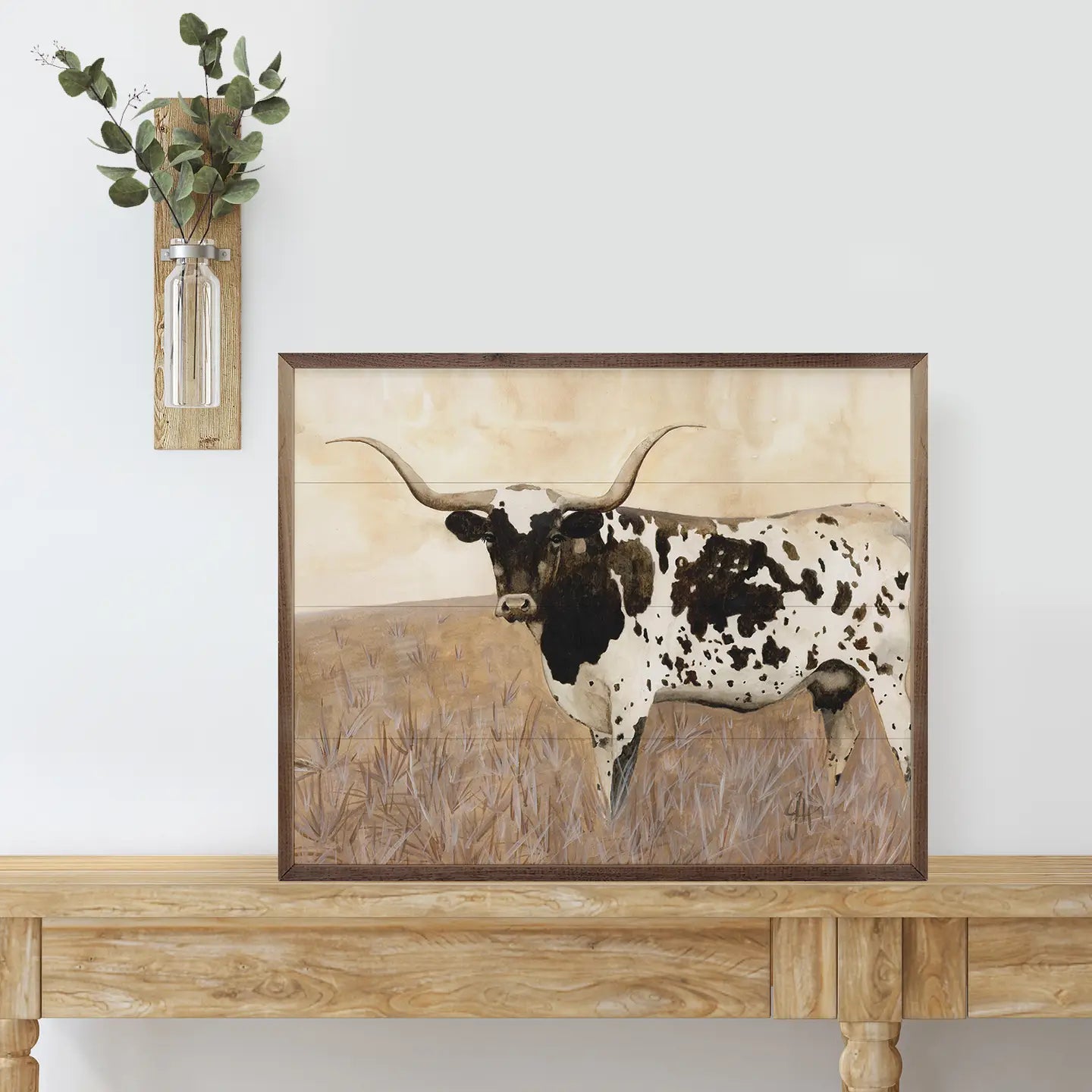 Old Timer-Longhorn 20x16"