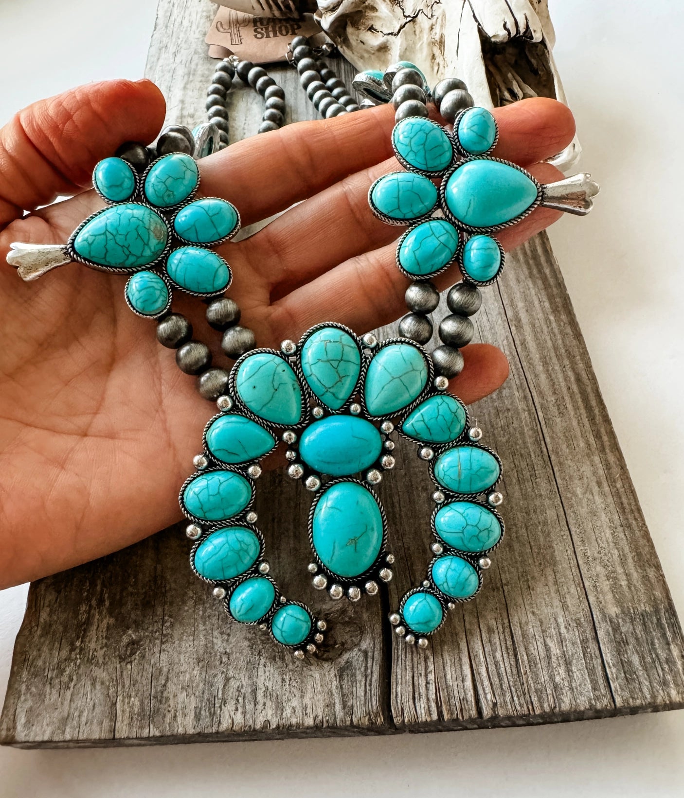 Chunky Squash Blossom Necklace