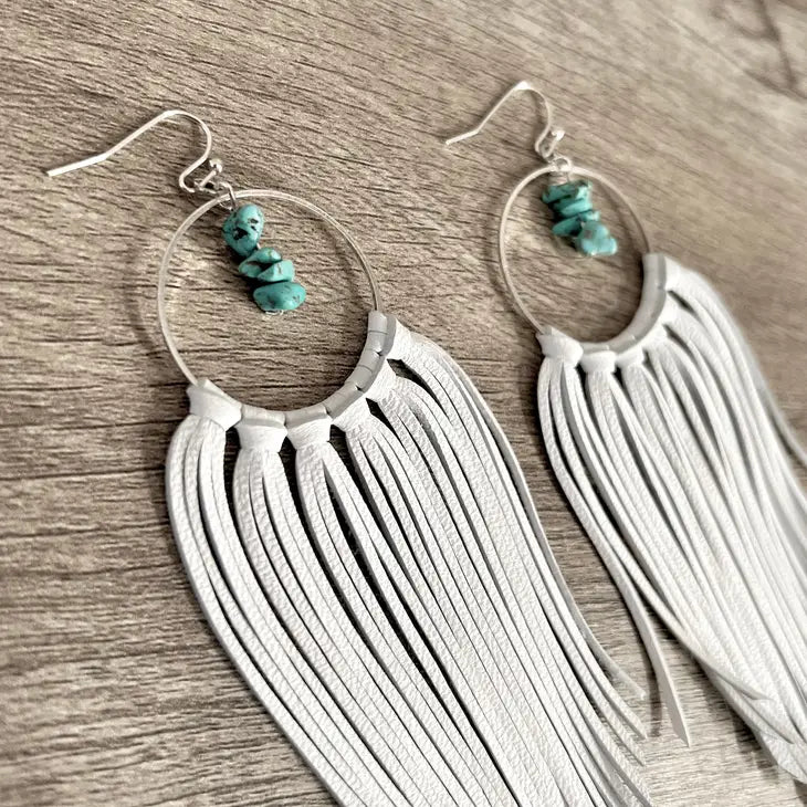 Avon Fringe Hoop Earrings