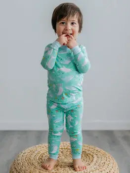 Shark Soiree Two-Piece Bamboo Viscose Pajama Set