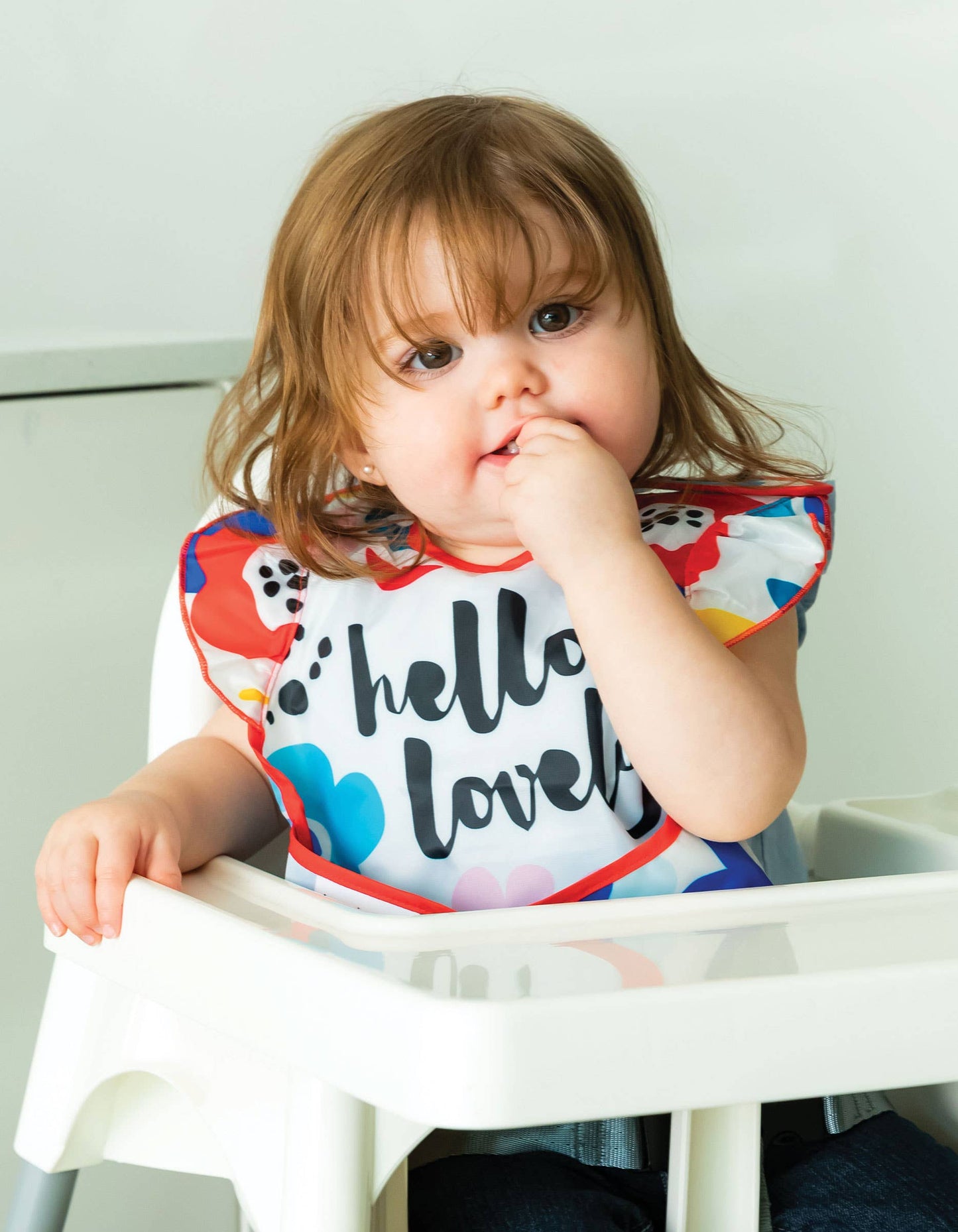 Hello Lovely Mess-proof Easy Bib - Set of 3