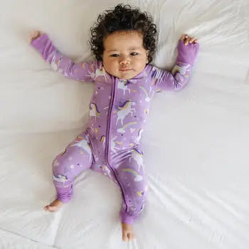 Sienna's Unicorns Bamboo Convertible Romper/Sleeper