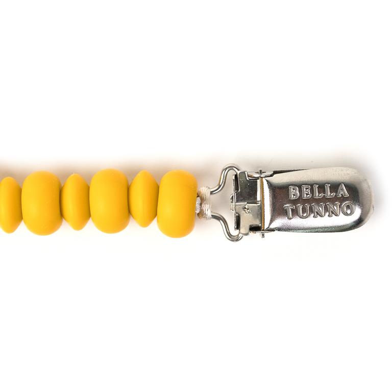 Mustard Pacifier Clip by Bella Tunno