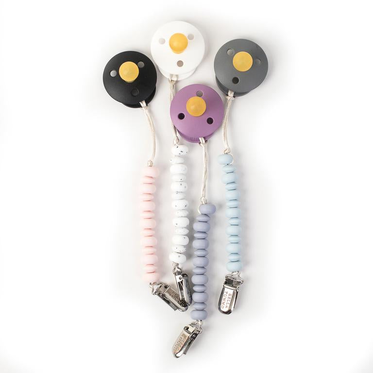 Speckled Pacifier Clip by Bella Tunno