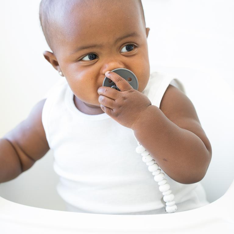 Speckled Pacifier Clip by Bella Tunno