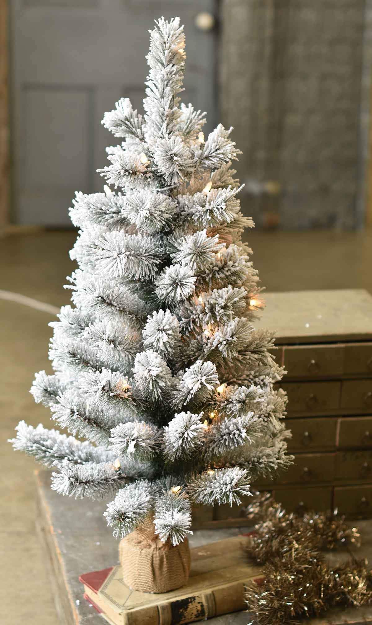 Snowbound Tree with Lights