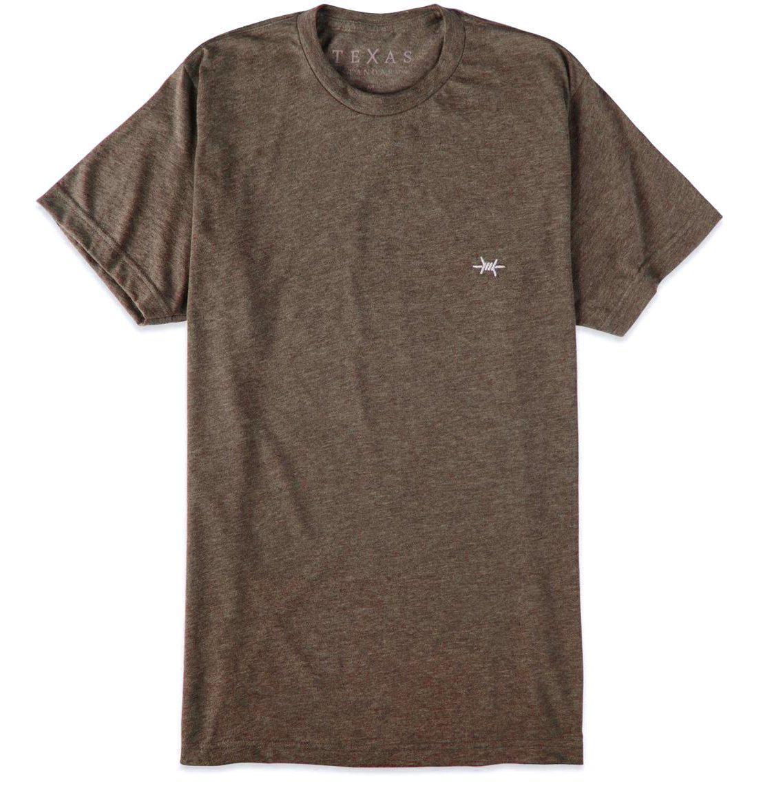Performance Hybrid Tee Heather Brown