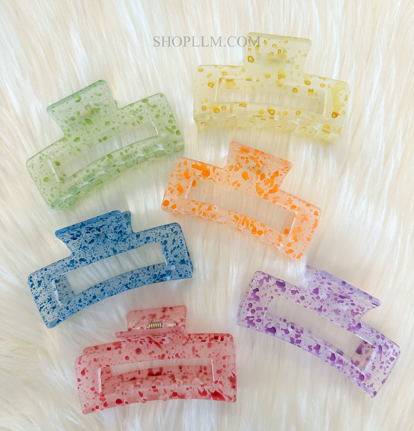 Hot Girl Confetti Hair Claw