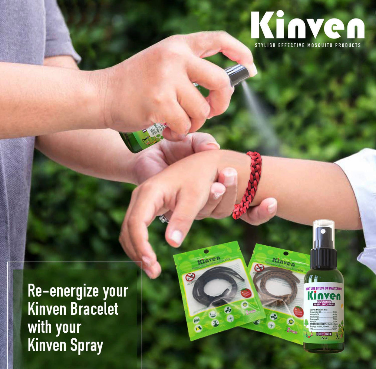 Kinven Mosquito Repellant Spray 1oz.
