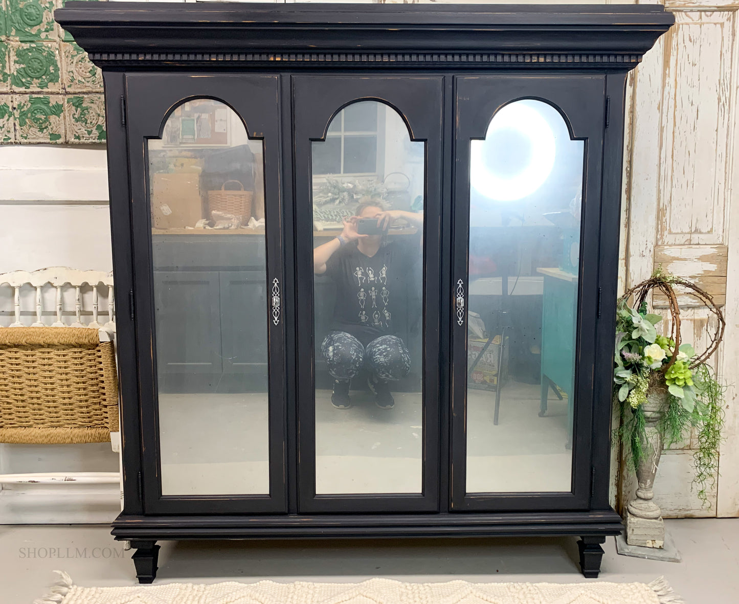 Mercury Glass Cabinet