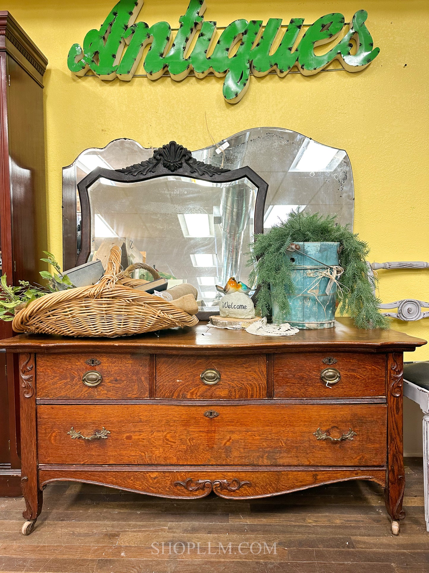 Ornate Oak Chest of Drawers