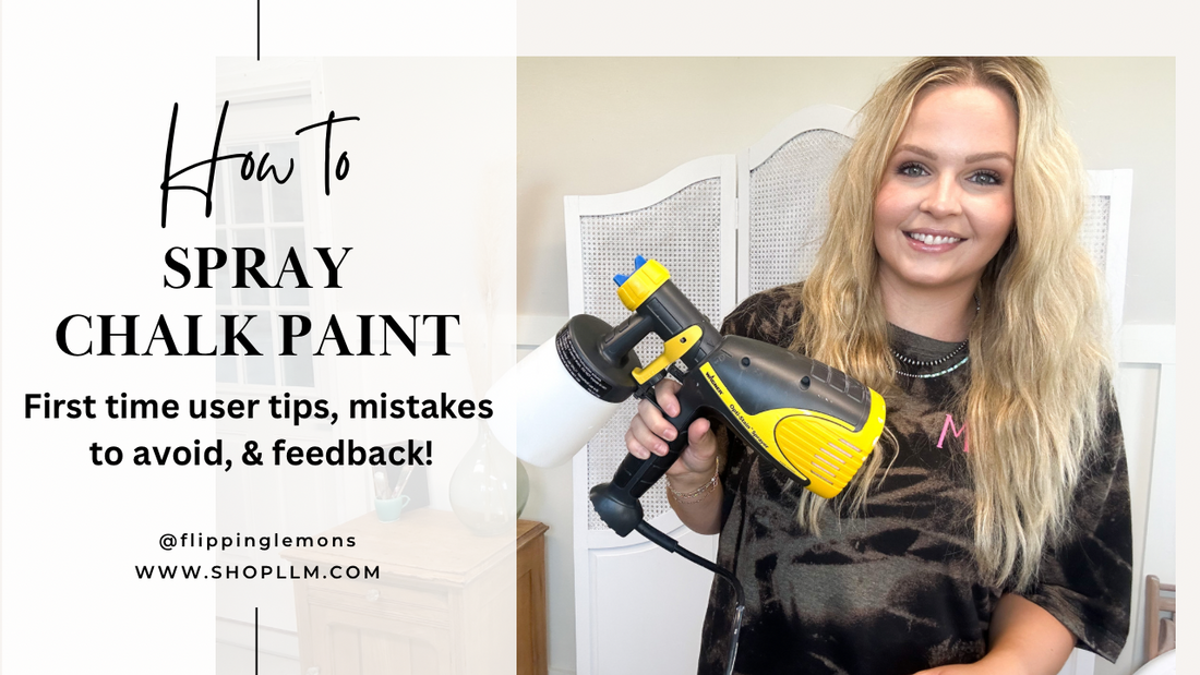 How to Spray Annie Sloan Chalk Paint | Painting Furniture DIY