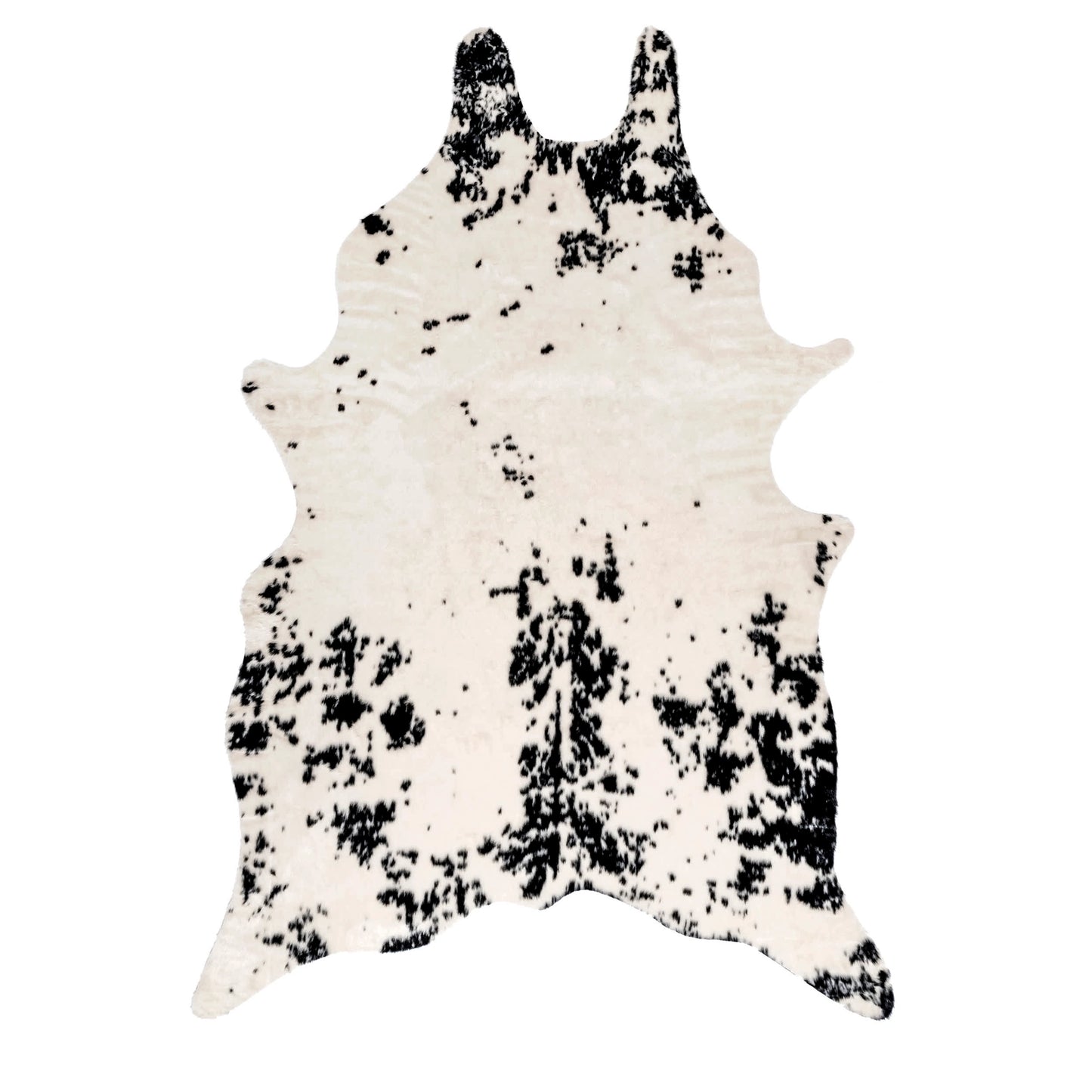 Faux Cowhide Washable Area Rug / 3'10"x5'