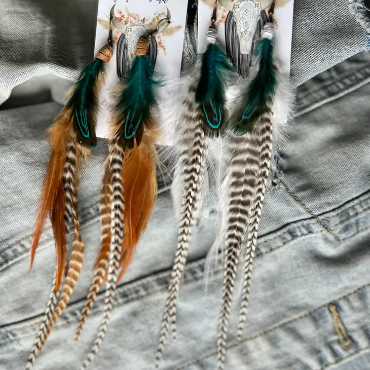 Glacier Feather Earrings