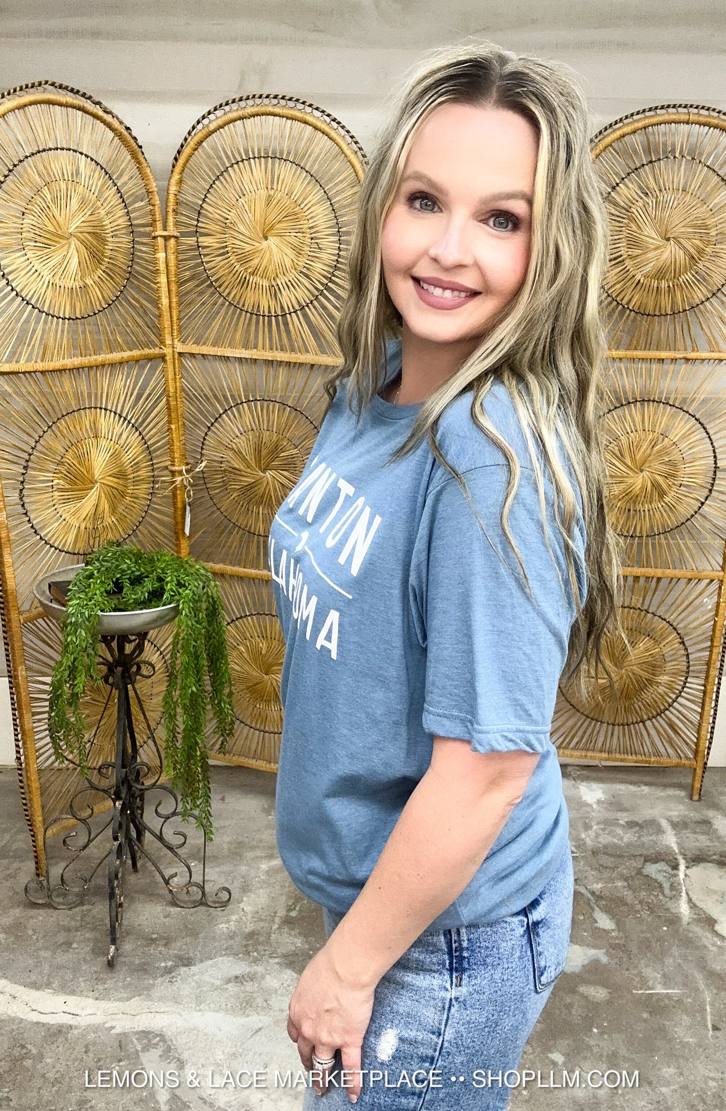 Canton Oklahoma Unisex Tee Denim