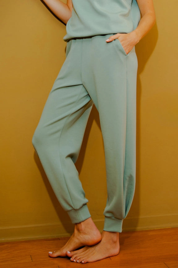 Sage Modal Scuba Full Length Jogger Pant