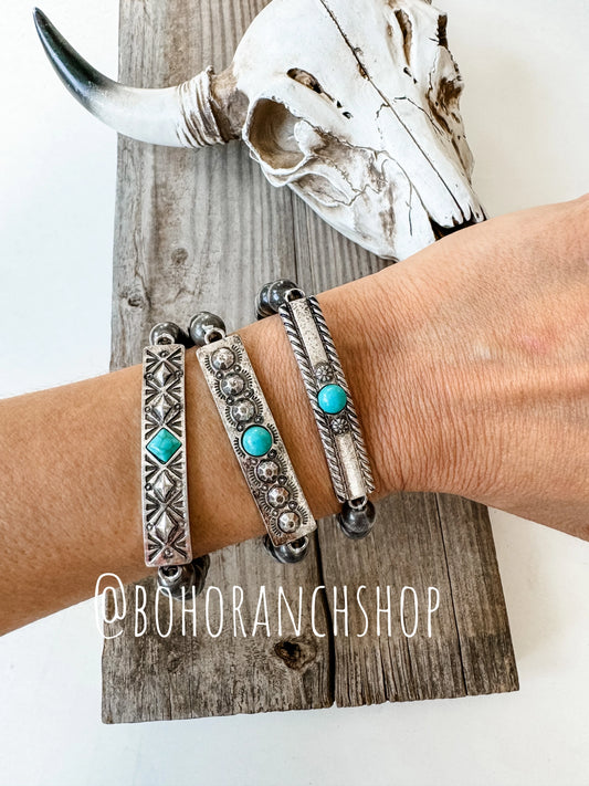 Aztec Boho Stretch Bracelet