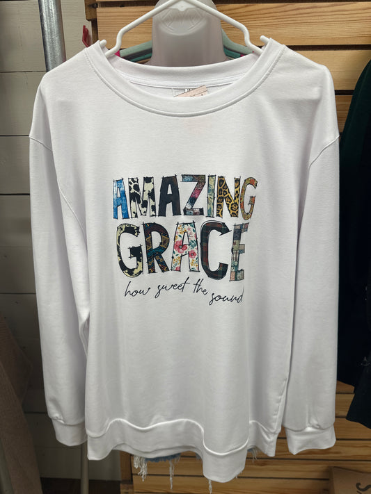AMAZING GRACE LIGHTWEIGHT SWEATSHIRT