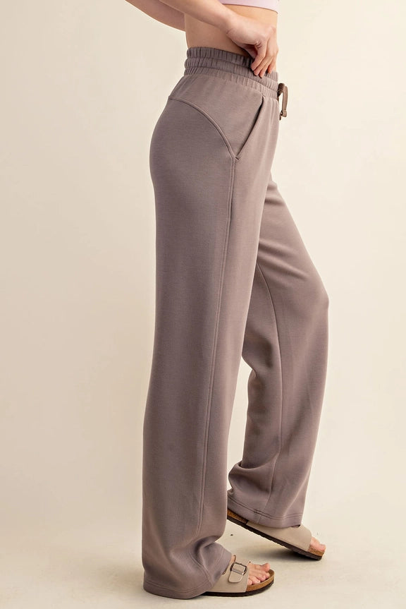 Mocha Classy Straight Leg Pants